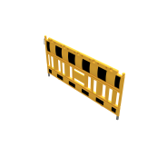 Schake EURO2 | panel fence | YELLOW | barrier type NOX LIGHT yellow / black | film RA1/A | without lamp adapter